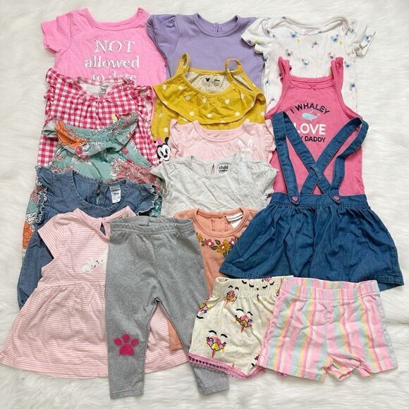 18 Months Baby Girl Summer Clothes LOT - Picture 1 of 10